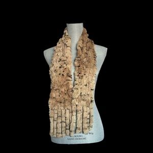 Elegant Rabbit  Fur Scarf